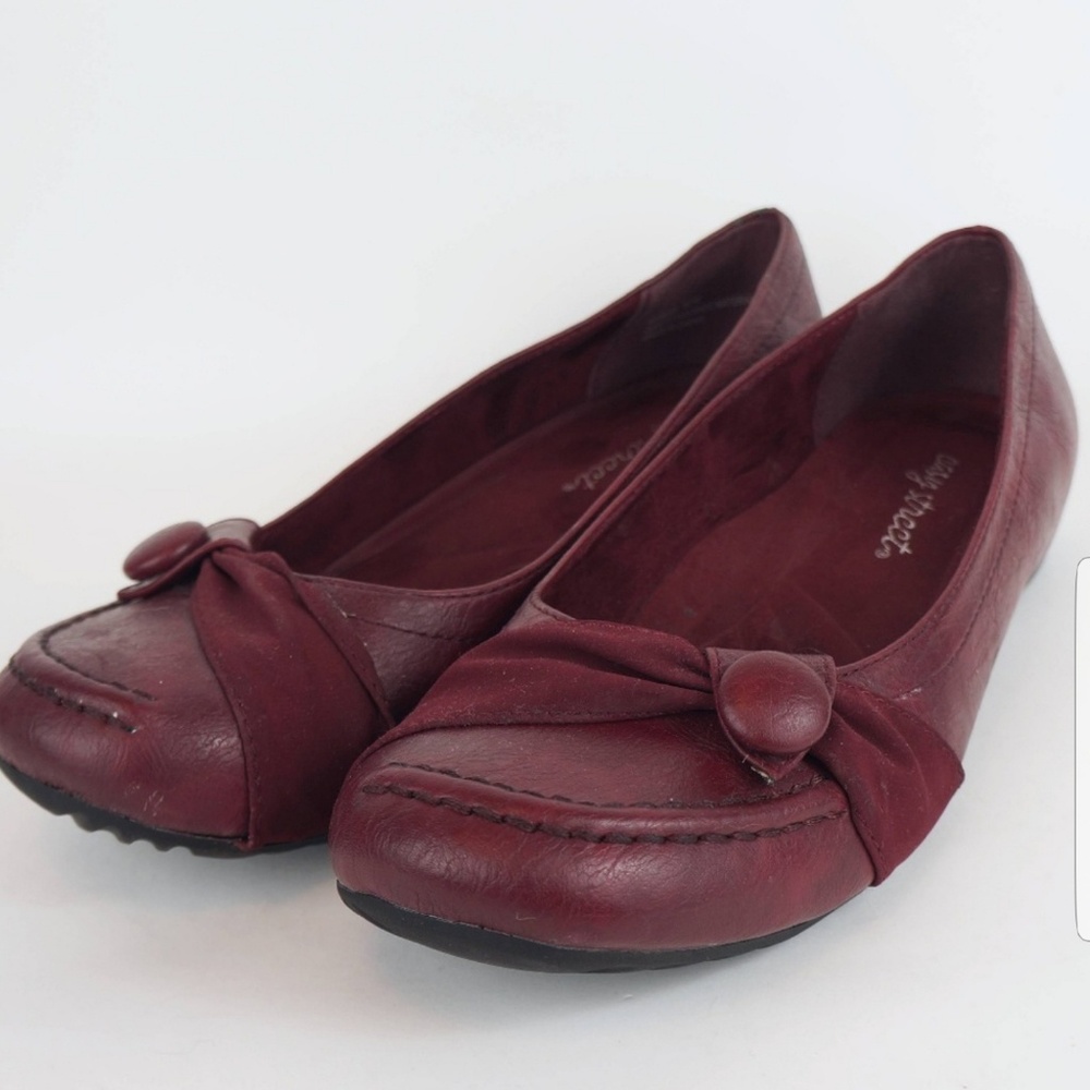 Easy Street flats faux leather WIDE